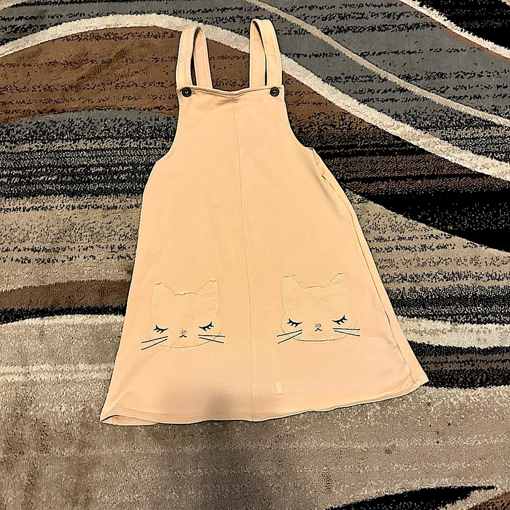 Kids cute dress with cat impressions